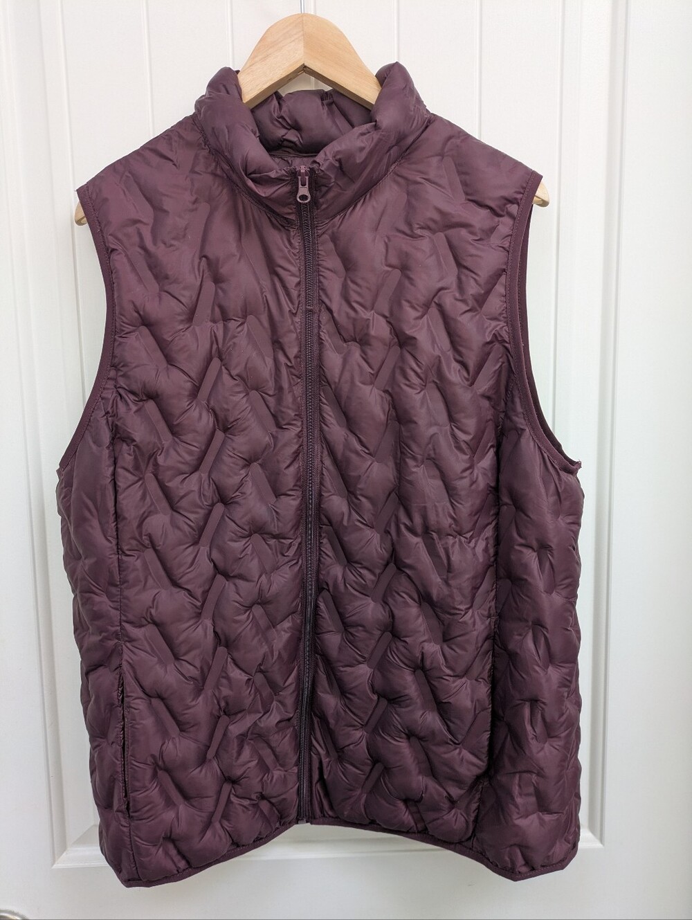 Women's Quilted Sleeveless Puffer Vest - Plum